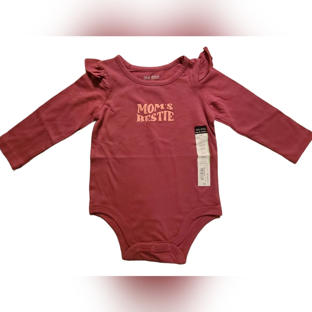 NWT Okie dokie 18M mauve bodysuit